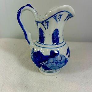 Asian vintage porcelain creamer pitcher